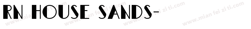 rn house sands字体转换